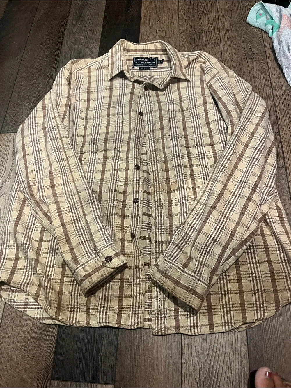 Polo Sport Ralph Lauren Button Down Plaid Flannel Shirt XL
